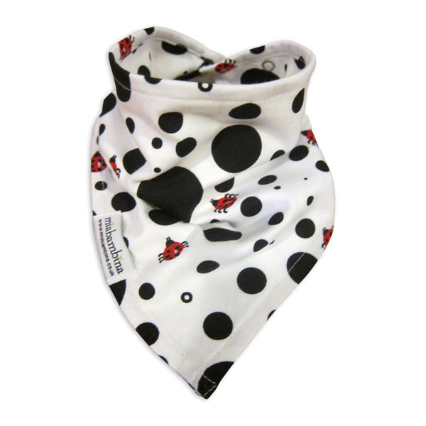 Bandana Bib Organic - Ladybird Spots