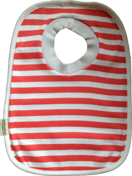 100% Organic Cotton Stripey Baby Bib